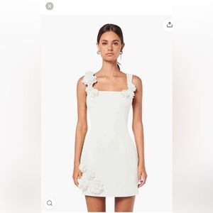 Elliatt Trompe Dress in ivory white S
